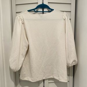 👗 Cream Ann Taylor Blouse